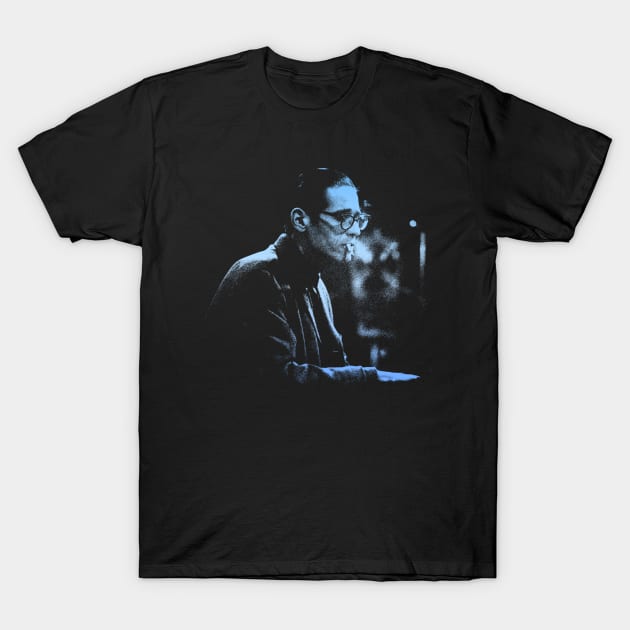 Bill Evans Portrait Retro T-Shirt by GekNdangSugih